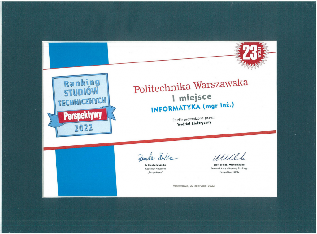 Informatyka Stosowana | Politechnika Warszawska WYDZIAŁ ...