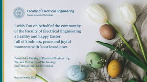 Easter wishes from the Dean of the Faculty of Electrical Engineering
